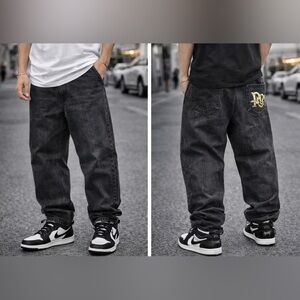 ROCAWEAR Denim Men’s Jeans Size 42 | Black Wash | Embroidered Logo